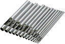 レザークラフト穴あけ ポンチ 14本 丸円型 DIY 工具 革 0.5−8mm nkr970