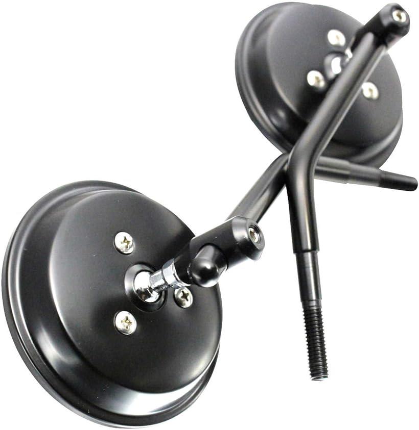 バイク ミラー 汎用 左右2本セット 8mm 正ネジ 丸型 ライブディオ TODAY エイプ モンキー50 ジャイロ ハーレー nkr1142