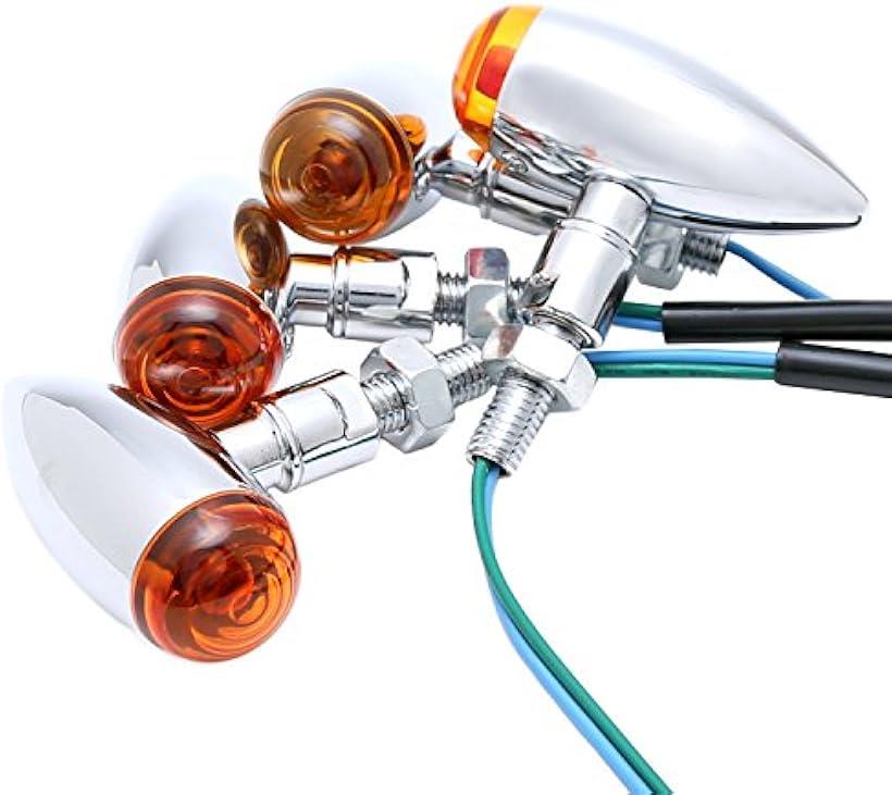 互換品nakira バイク ウインカー 4個 カスタム バレット アメリカン シャドウ マグナ