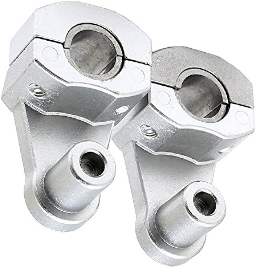 バイク ハンドル ポスト バーライズアダプター 22.2mm 28.6mm 高さ55mm MT-25 PCX CB250F nkr1053 シルバー