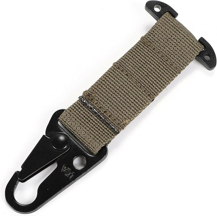 モールシステム 吊り下げ フック タクティカル バックル サバゲー MOLLE (オリーブ)