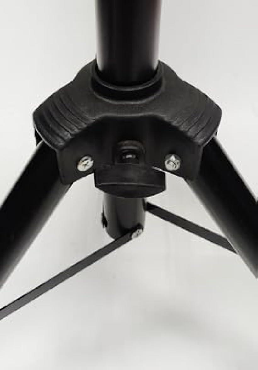 【楽天ランキング1位入賞】大型 スピーカー スタンド 2本組 110cm～185cm 折りたたみ式 三脚タイプ PA コンパクト 持ち運び ポータブル (ガン メタリック ブラック) mlinestore-10031286 エムラインストア サンプル画像3