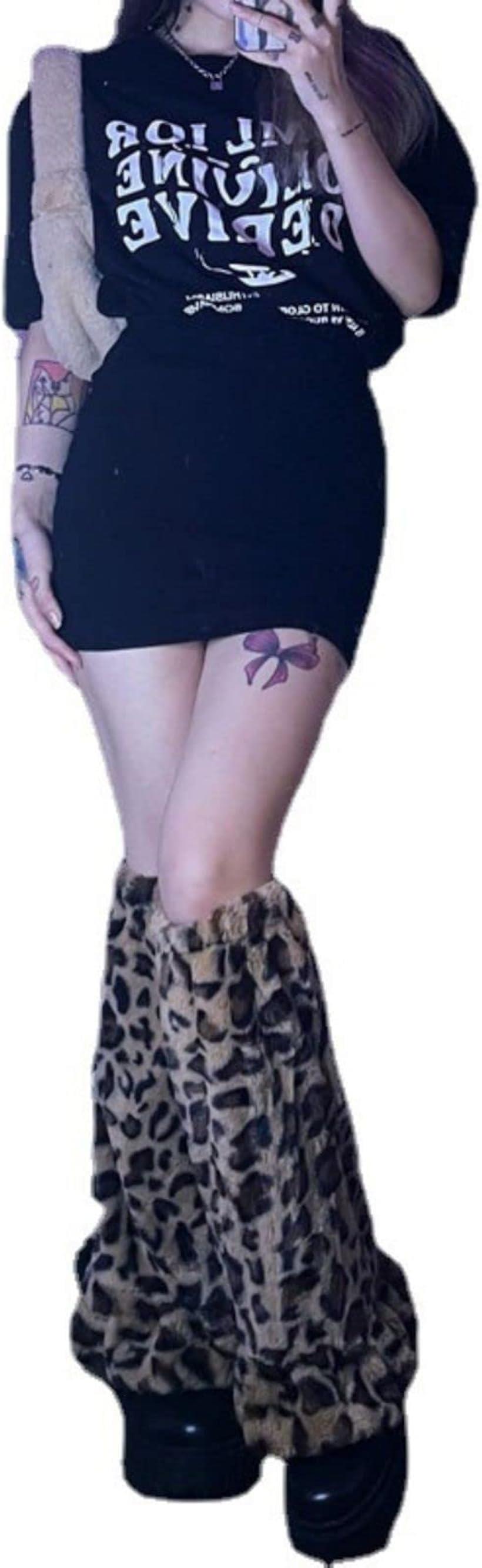 ルーズソックス レッグウォーマー ファー y2k ファッション フェイクファー サブカル系 地雷系ファッション