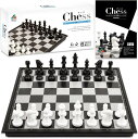 チェス Chessboard 盤セット ボード 折りたたみ マグネット ポータブル 36pルールブック&戦略トレーニング付属