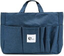 バッグインバッグ トート用 自立 軽量 ヨコ インナーバッグ 横 トラベルポーチ トートバッグ 収納 E-IN-BAG