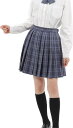 スクールスカート プリーツ チェック柄 制服 学生服 女子校生 厚手 e692