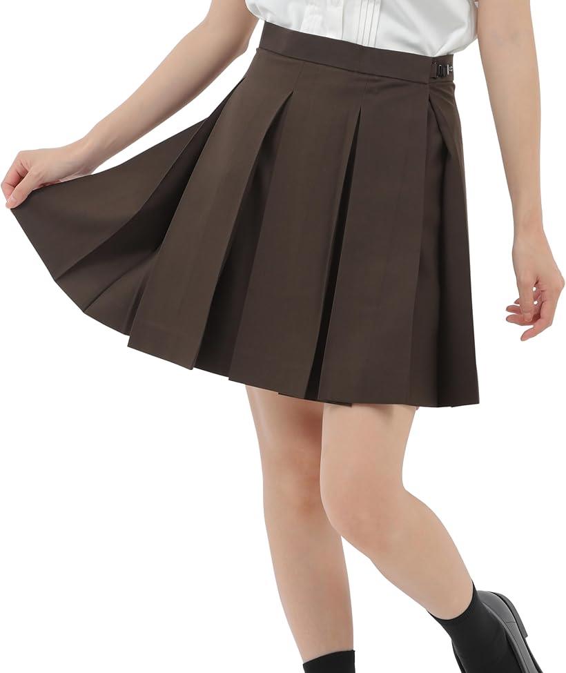 ボックス プリーツスカート 42cm 学生 制服 箱ヒダ スクール