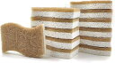 キッチン 食器洗い スポンジ 生分解性 ココナッツ由来 12個セット 環境に優しい 天然素材 耐久性
