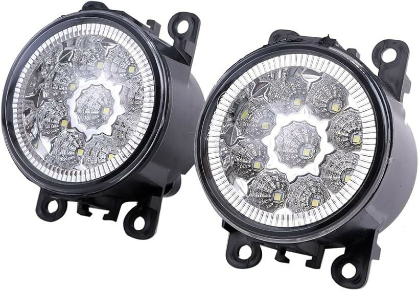 互換品 LED フォグランプ ユニット 日産 スズキ 純正タイプ JB23 ジムニー JB43W アルト HA24 ラパン シエラ スイフトRS ZC ZD ZD72S 汎用 社外品 (LED フォグランプ)