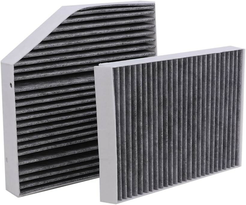 互換品エアコンフィルター 活性炭入 内気用 外気用 2個セット メルセデスベンツ A205 C205 S205 W205 Cクラス 2014年3月～ Mercedes-Benz 社外品 (2個セット)
