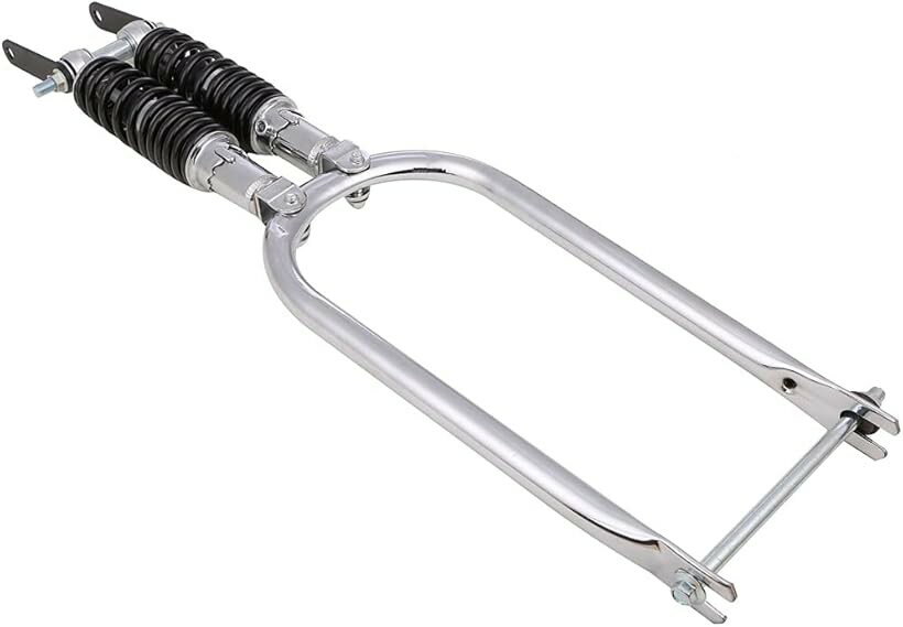互換品スプリンガーフォーク メッキ スーパーカブ C50 C70 C90 リトルカブ 汎用品 カスタム パーツ スプリング 黒 (スプリング 黒)