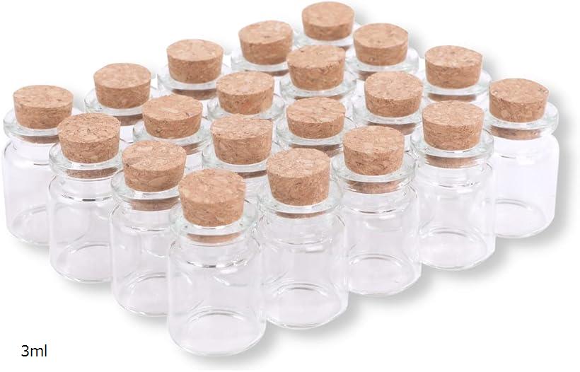 【楽天ランキング1位入賞】小瓶 コルク瓶 コルク栓 ガラス瓶 小物 保存 容器 保管 小分け 20本セット 2ml 5ml 8ml 10ml 12ml 15ml 30ml 25ml 20ml 3ml