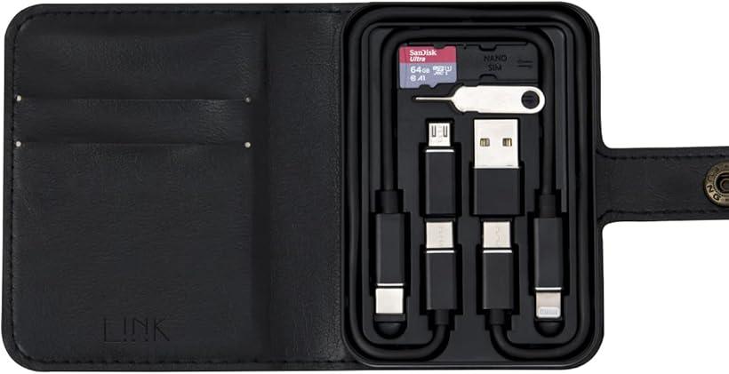 急速充電 充電マルチケーブルセット スマートリンクカードPRO Lightning TypeC ライトニング Micro USB マイクロ 持ち歩き PD対応