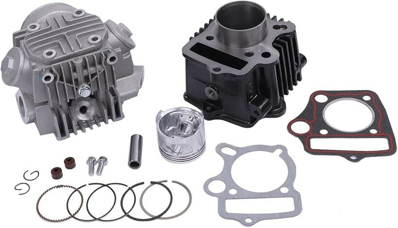 互換品 ホンダ HONDA 用 シリンダー ＆ シリンダーヘッド エンジンキット カブ90 CD90 85CC スーパーカブ90 HA02 ベンリィ HA03 社外品 セット (セット)