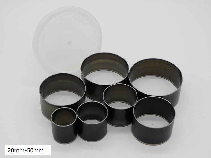 レザークラフト用 丸形 ポンチセット 穴あけ パンチ センターポンチ 型抜き 革製品 20mm-50mm