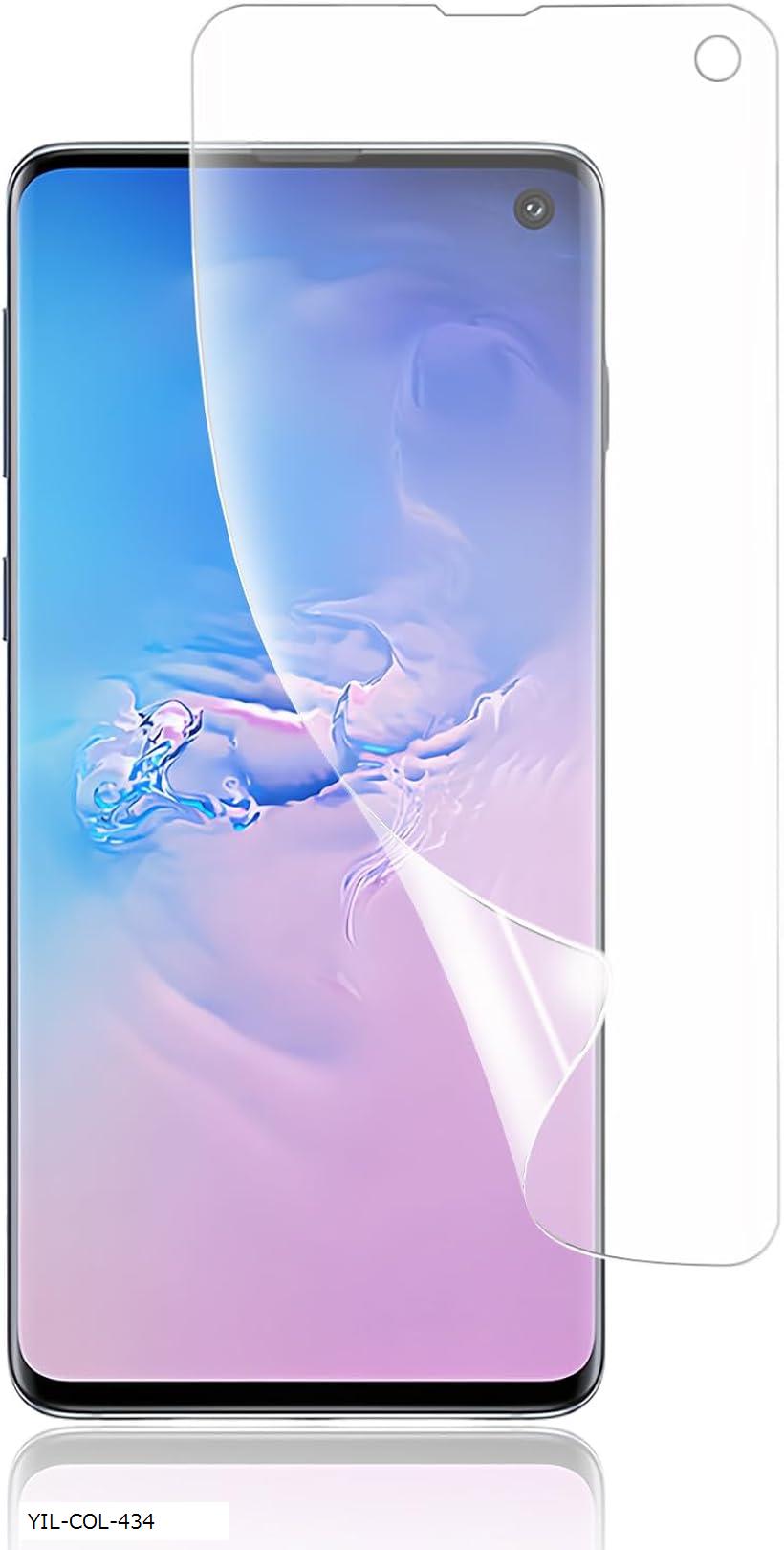アンチグレア ・ ガイド枠付きGalaxy S10専用 フィルム 非ガラス ギャラクシーS10全面 保護 フィルムTPU1枚SC-03L SCV41用 指紋認証対応TPU素材 手触り良い 全面保護 3D設計 指紋防止