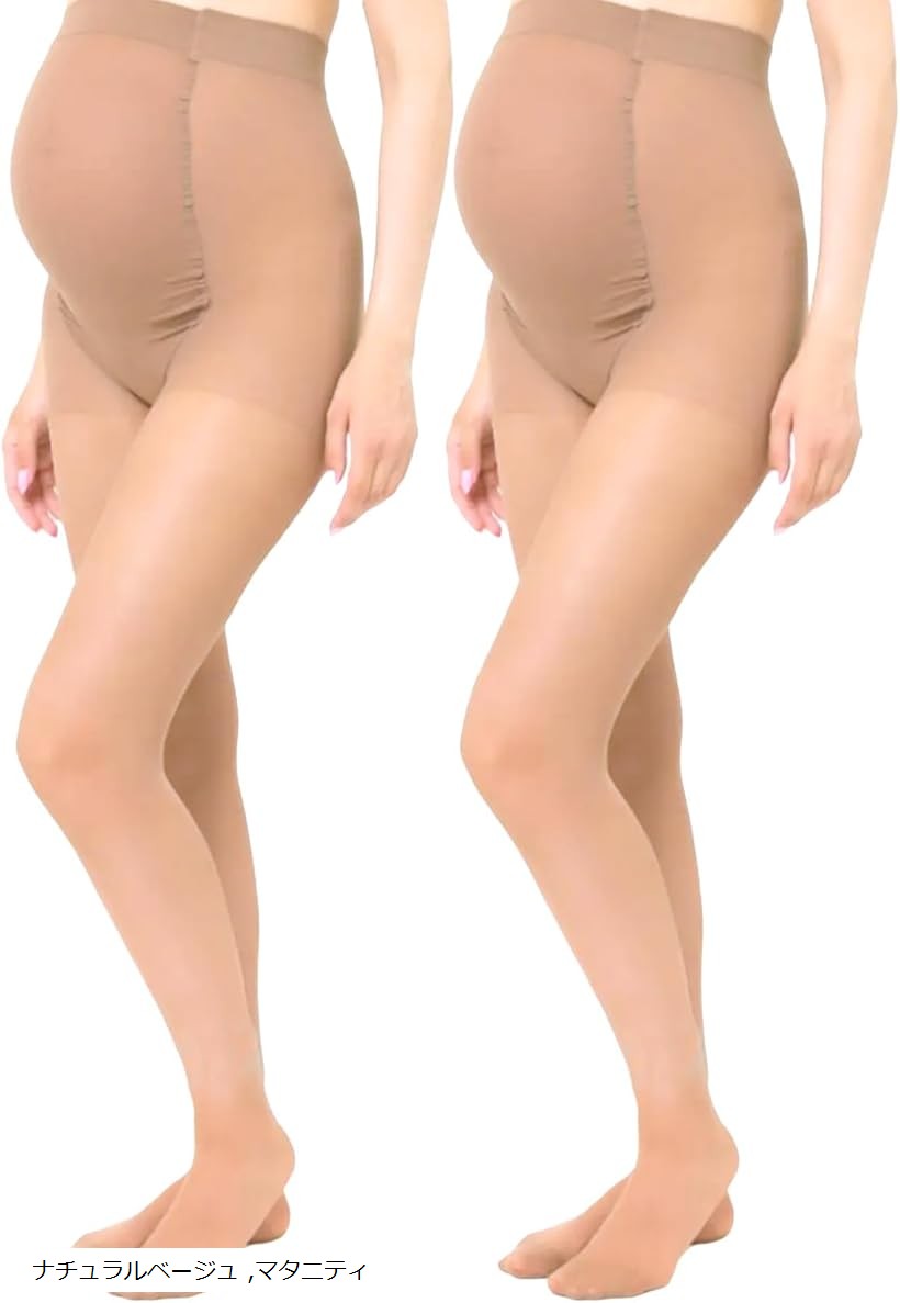 「妊娠初期から後期まで長く使える」おなか部分は大きくなることを配慮した立体設計。締め付けにくく、優しくフィット。「股上深めで腰までカバー」股上深めで腰までの高さ。ずり落ちにくくヒップを優しく包み込みます。「キレイに補正」お肌を程よくキレイに補正しナチュラルに見せてくれます。つま先補強タイプで穴が空きにくいです。「素材」ナイロン・ポリウレタン◾️2足セット※ 他ネットショップでも併売しているため、ご注文後に在庫切れとなる場合があります。予めご了承ください。※ 品薄または希少等の理由により、参考価格よりも高い価格で販売されている場合があります。ご注文の際には必ず販売価格をご確認ください。※ 沖縄県、離島または一部地域の場合、別途送料の負担をお願いする場合があります。予めご了承ください。※ お使いのモニタにより写真の色が実際の商品の色と異なる場合や、イメージに差異が生じることがあります。予めご了承ください。※ 商品の詳細（カラー・数量・サイズ 等）については、ページ内の商品説明をご確認のうえ、ご注文ください。※ モバイル版・スマホ版ページでは、お使いの端末によっては一部の情報が表示されないことがあります。すべての記載情報をご確認するには、PC版ページをご覧ください。