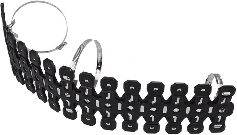 バイク オートバイ チャンバー ガード マフラー カバー プロテクター YZ125 YZ125X YZ250X KX65 KX85 KX100 YZ85 CR85 RM85 CRM250R CRM250AR RMX250R 等 (ブラック)