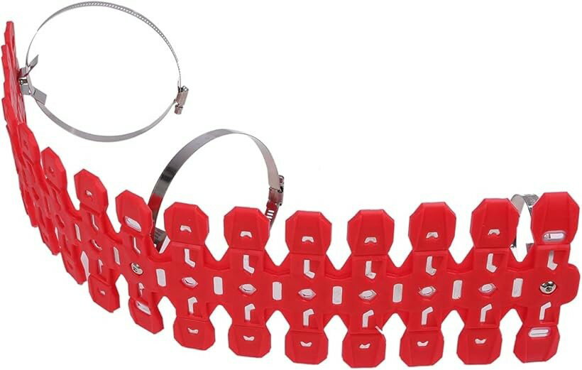 互換品バイク オートバイ チャンバー ガード マフラー カバー プロテクター YZ125 YZ125X YZ250X KX65 KX85 KX100 YZ85 CR85 RM85 CRM250R CRM250AR RMX250R (レッド)