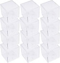 サインボールケース 野球 ディスプレイ UV加工 アクリル製 保護 防塵 8x8x8cm規格 12個入り(4)