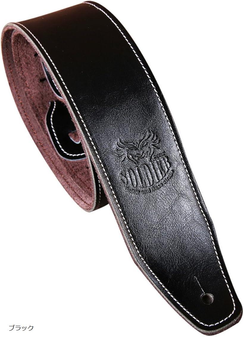 【楽天ランキング1位入賞】ラクエスト レザー ギター ストラップ 牛革 アコースティック エレキ ベース 本革ストラップ ブラウン ホワイト キャメル ブラック