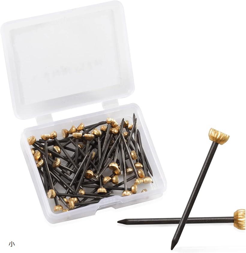 60本入 真鍮釘 丸頭 壁掛けフック用 装飾用 小