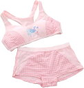 XL 水玉 ノンワイヤー ブラジャー 上下セット スポブラ(4)