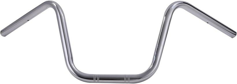 互換品バイク 用 ハンドルバー アップ 1インチ 25.4mm スチール シャドウ レブル250 レブル500 イントルーダー 等 汎用 社外品 カスタムパーツ シルバー (シルバー)