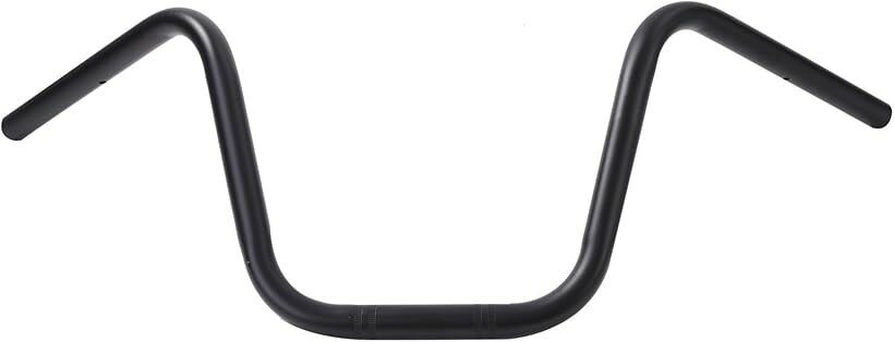 互換品バイク 用 ハンドルバー アップ 1インチ 25.4mm スチール シャドウ レブル250 レブル500 イントルーダー 等 汎用 社外品 カスタムパーツ ブラック (ブラック)