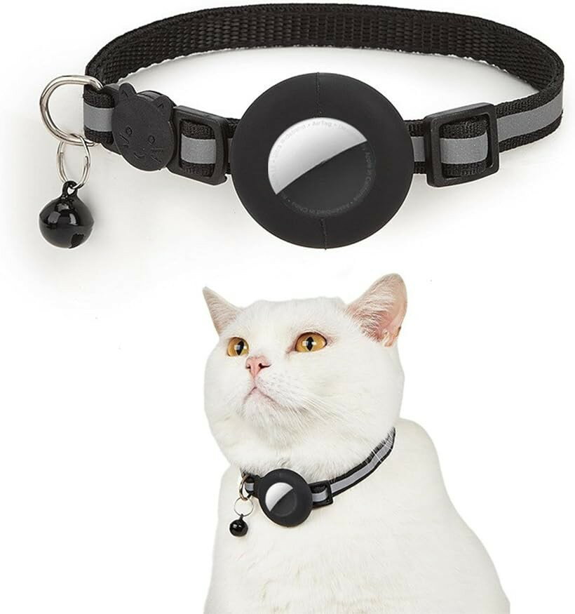 ロケータケース ペット用首輪 トラッカー 犬 猫 調節可能 バックル 軽量 防水 可愛...