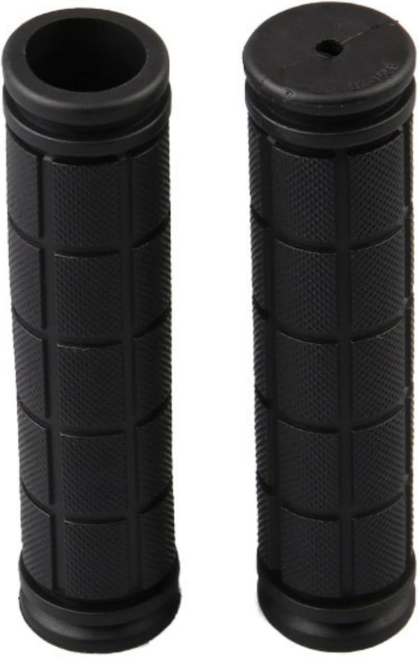 Grip - 自転車グリップカバー ハンドルグリップ 工具不要 2個入り (ブラック, 11.5x2.2cm)