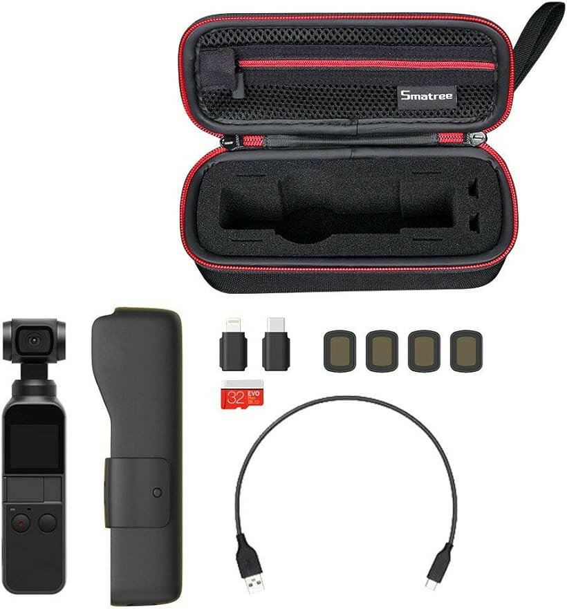 DJI Osmo Pocket 2/1 ケース 小型収納バッグ 全面保護 防衝撃 防塵 携帯便利D60