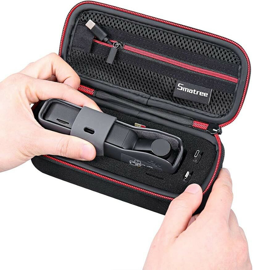 DJI Osmo Pocket 2/1 ケース 小型収納バッグ 全面保護 防衝撃 防塵 携帯便利D60
