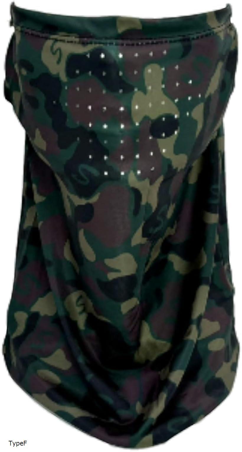 楽天エムラインストアフェイスカバー フェイスマスク ネックカバー 日焼け対策 アウトドア フェイスガード TypeD TypeC TypeE TypeA TypeF