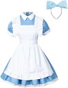メイド服 コスプレ 3点セット ワンピース エプロン カチューシャ