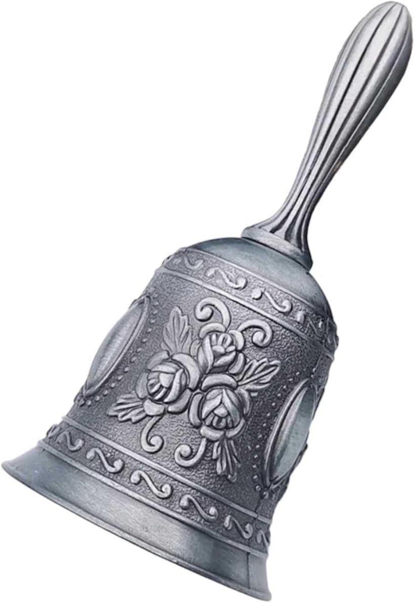 ハンドベル アンティーク調 ローズ 呼び鈴 レトロ カフェ ショップ 受付 卓上ベル チャイム インテリア