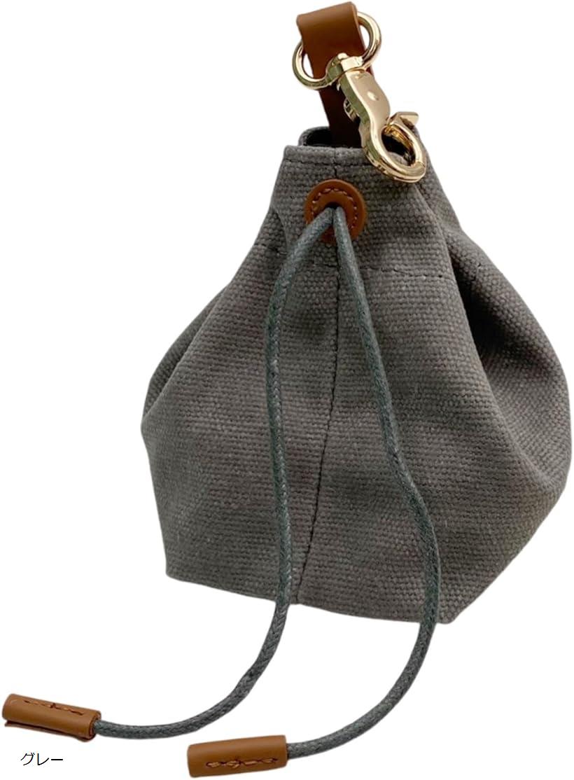 巾着ポーチ コインケース 小銭入れ ジュエリーポーチ 巾着袋 小物入れ 持ち運び カラビナ付き 収納 グ..