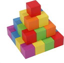 ブロック 30個セット 木製 積み木 玩具 算数 図形 立方体 3cmx3cm
