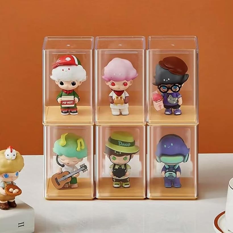 アクリルボックス フィギュアケース アクリルケース (イエロー)
