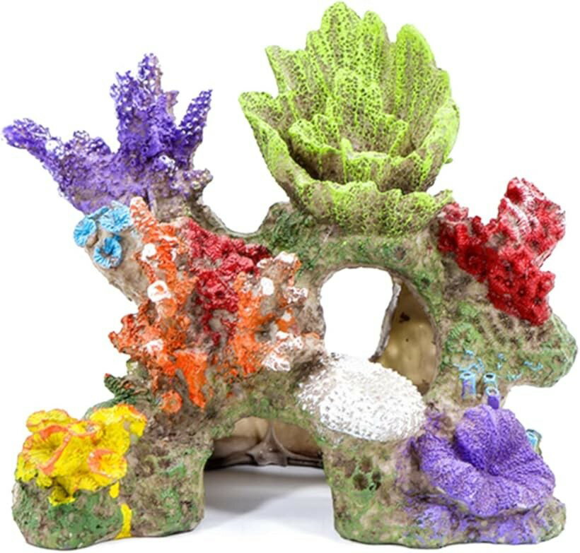 アクアリウム オブジェ 珊瑚 隠れ家 水槽 オーナメント 置物 インテリア 装飾