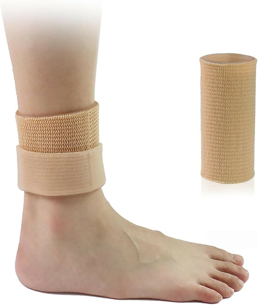 アンクルジェルスリーブ 足首プロテクター 保湿パッド スケート用 2個セット