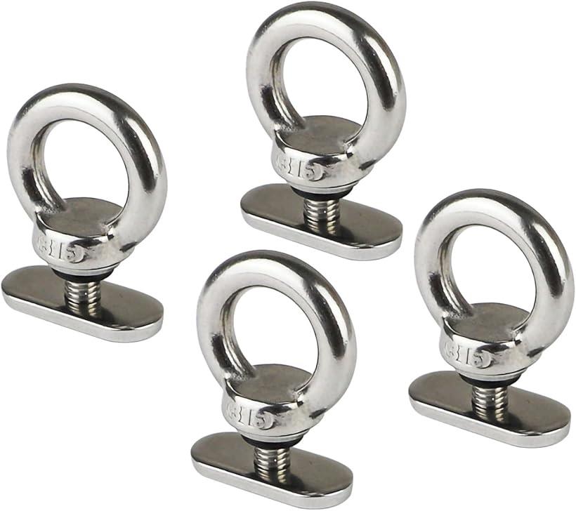 M6 アイボルト 吊りボルト 4個セット SUS316 ステンレス製 吊り金具 耐食性 高強度 防錆 家具固定 DIY アウトドア対応