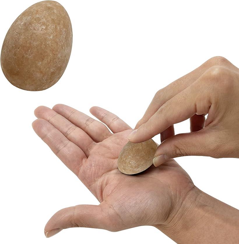 どこでも使えるつぼ押し2個セット 痛くない 指圧 タマゴ 天然石 健康グッズ マッサージ リラックス 手の運動