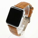 Apple Watch 対応ベルト コンパチブル 時計バンド クロコ型押し 本革レザー