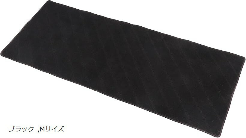 フロアマット 汎用 ミニバン ワゴン車 2列目 3列目 セカンド カーマット 汚れ防止 ラグマット 黒灰チェック Lサイズ ブラック Mサイズ