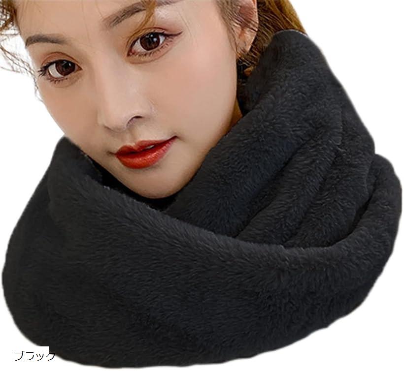スヌード ファー ネックウォーマー レディース マフラー ブラック