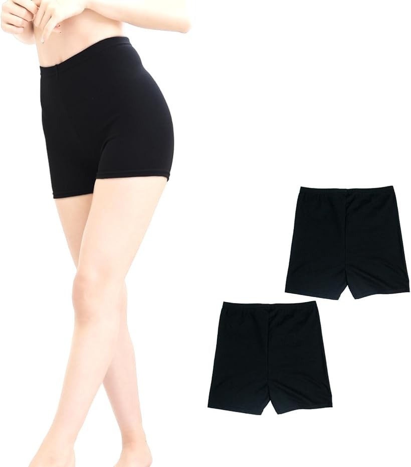 图案 - レディース 女性 パンツ レギンス スパッツ 綿混 日本製 (ブラック1分丈2個, XL-2XL)