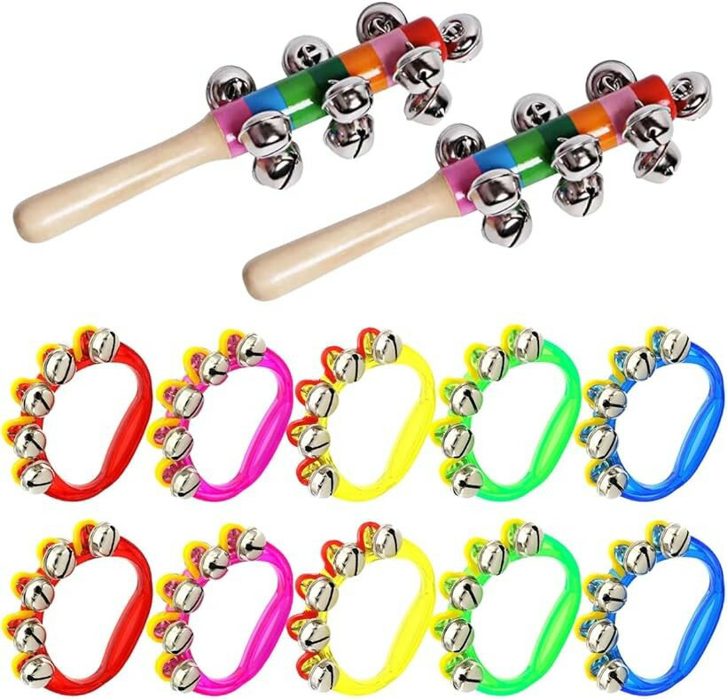 ハンドベル スレイベル 鈴 楽器 リングベル おもちゃ 打楽器 ジングル セット