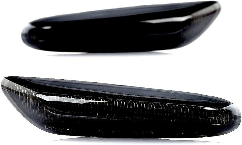BMW用 LEDサイドマーカー 流れるタイプ ウインカー ダイナミック スモークレンズ シーケンシャル コネクタ仕様 左右1組 E60 E61 E90 E91 E92 E93 E81 E82 E88 E46 E83 E84