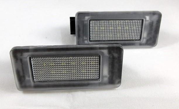 互換品® セレナ C27系 エクストレイル T33系 LED 18個x2 ナンバー灯 ライセンス灯 球切れ警告キャンセラー内蔵 純正交換タイプ 2個セット